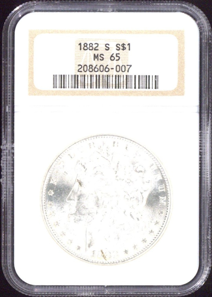 1882-S One Dollar NGC MS65